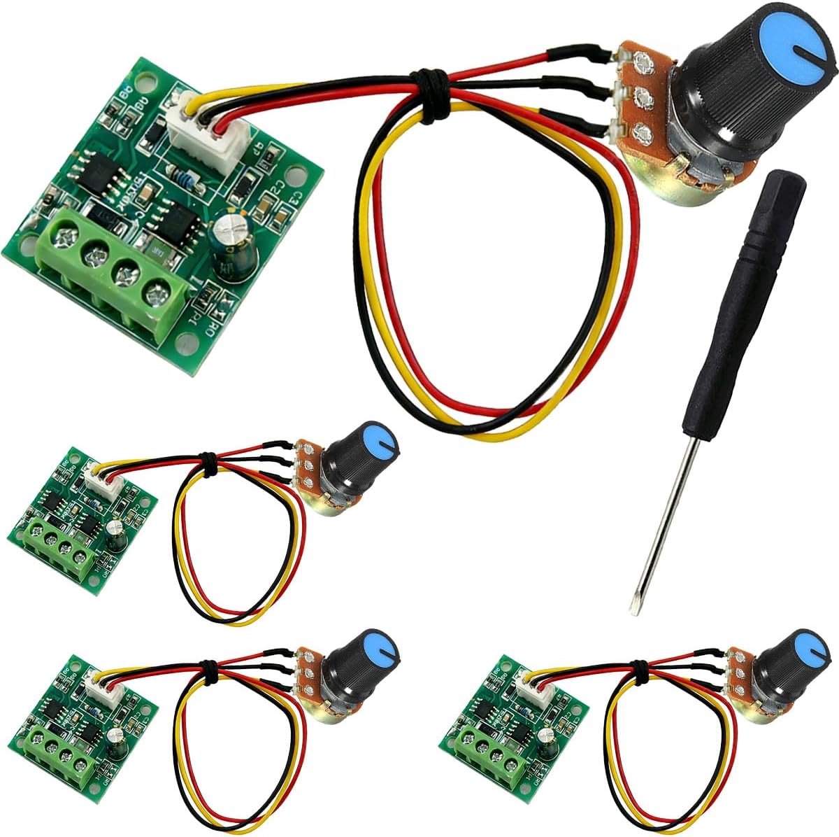 4 stuks DC Motor Snelheidsregelaar 1,8 V 3 V 5 V 6 V 12 V 15 V 2 A kaart laagspanning motor controller zonder - ShopVlot