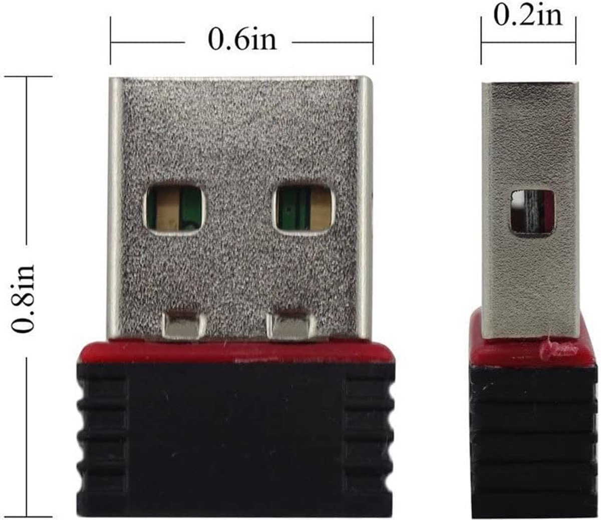 Ziyan WLAN Mini 150MPS USB 2.0 Stick WiFi Wireless LAN Network Adapter Stick Black Dongle Chip - ShopVlot