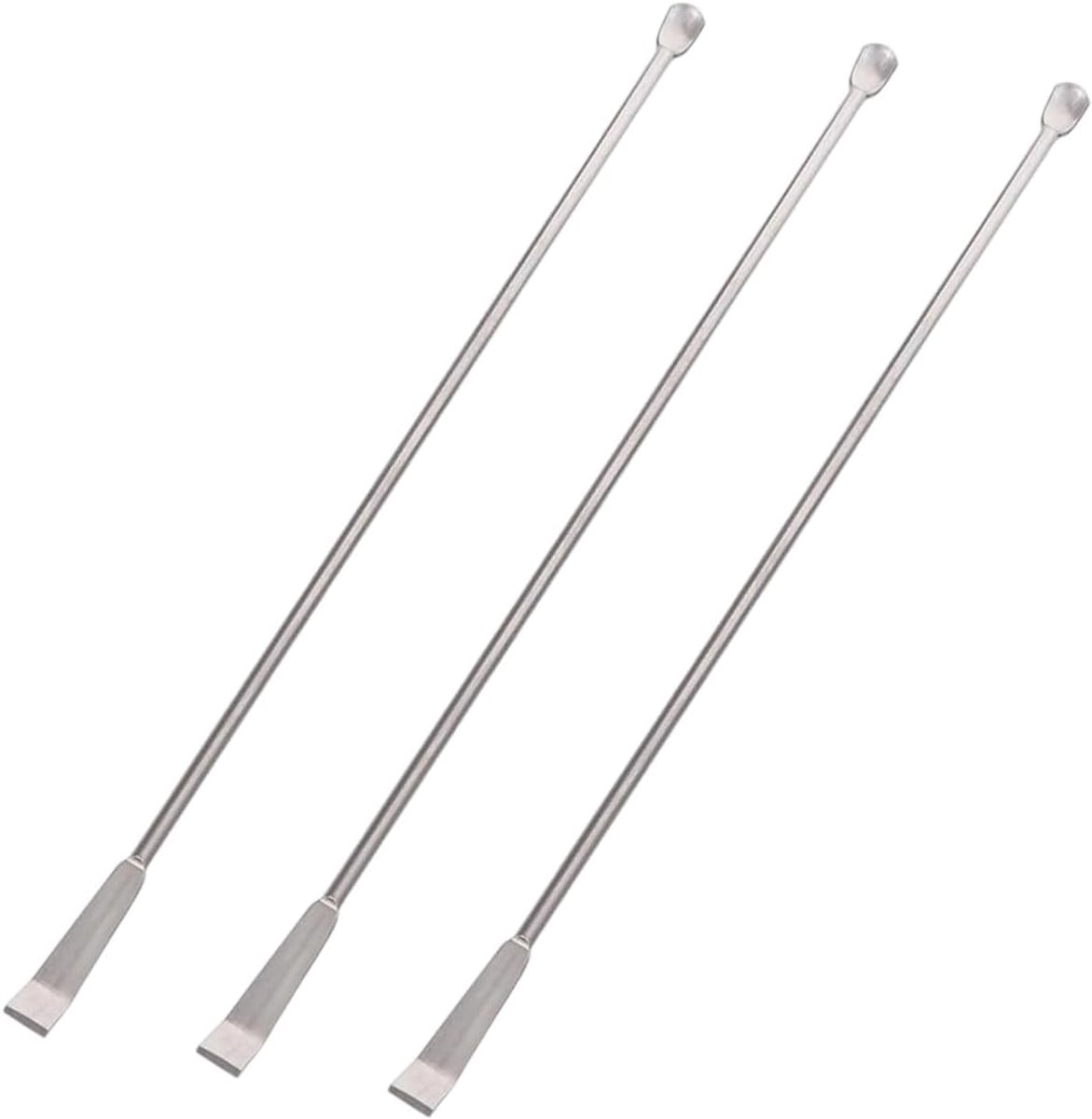 Laboratory Spatula, 3 Pieces, Stainless Steel Spoons, Miniature Spoon, Laboratory Spatula, Mini Laboratory Spoon - ShopVlot