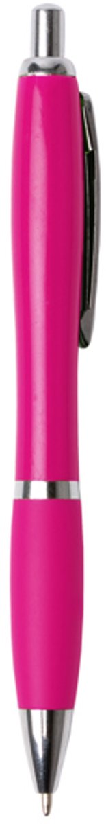 250 stuks voordeel pack Drukknoppen van ABS met softgrip afwerking Model MERLIN Fuchsia. Blauwe inkt.