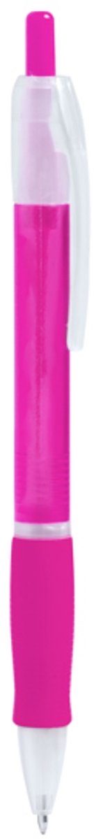 250 stuks voordeel pack Drukknoppen in doorschijnende afwerking en zachte bijpassende greep Model ONTARIO Fuchsia. Blauwe inkt.