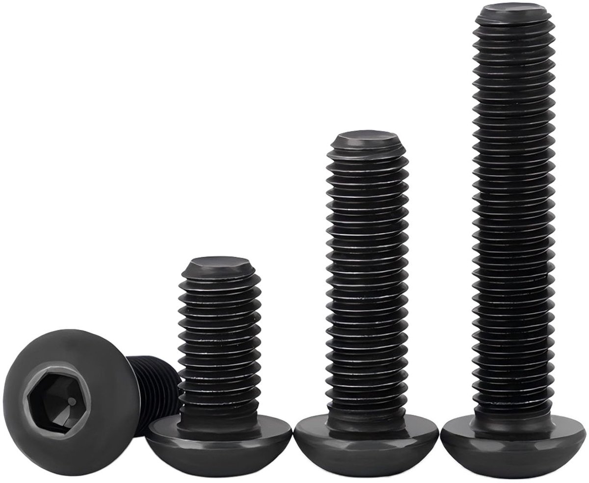 Machineschroeven - Inbusbouten - Bevestigen van onderdelen - Hoge sterkte koolstofstaal - M5 x 20 mm - Zwart