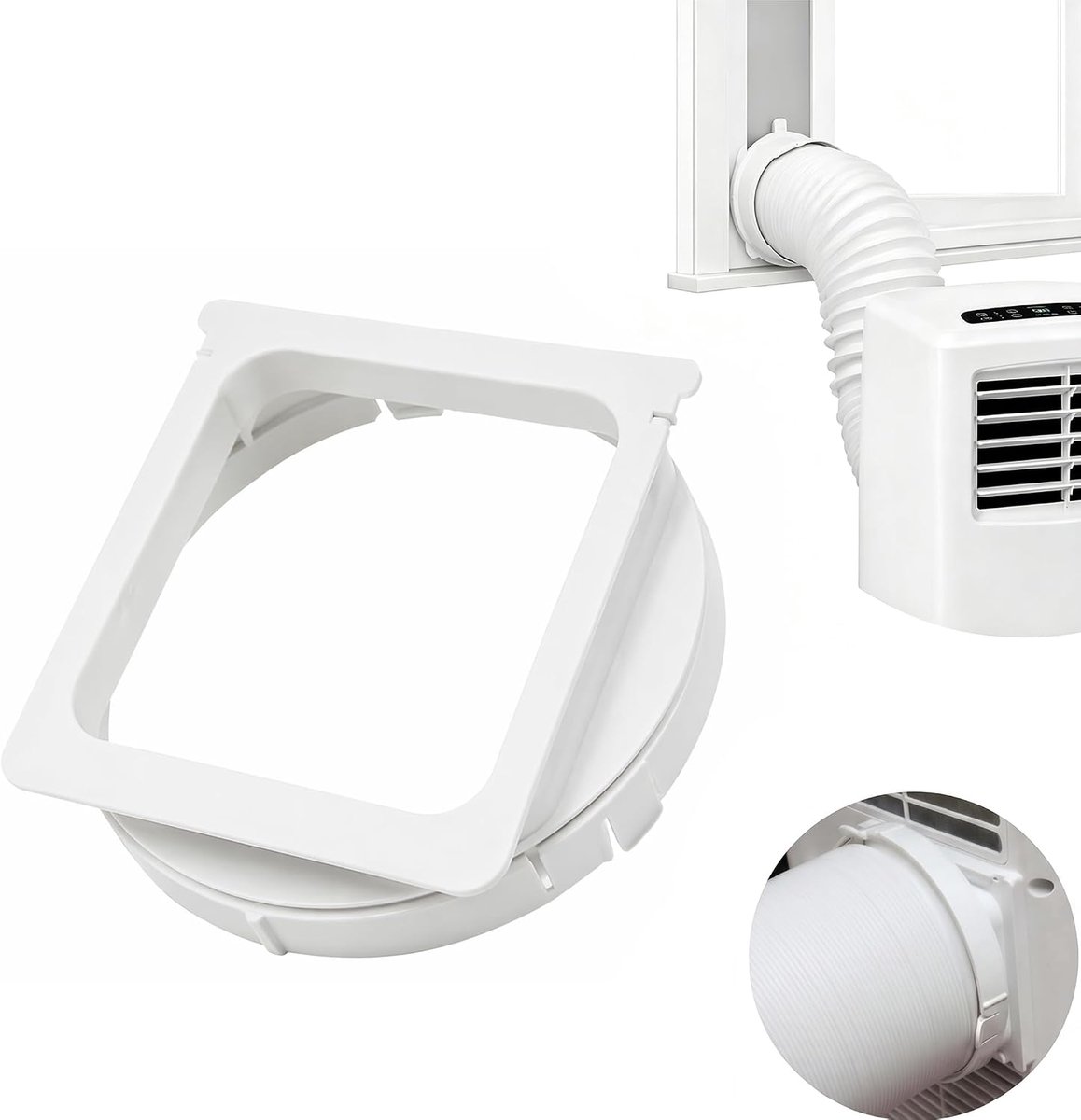 Airconditioning, afvoerslang, adapter Ø 160 mm, airconditioning, uitlaatslangaansluiting, mobiele airconditioning - ShopVlot