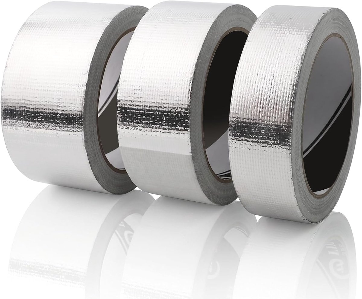 3 rollen aluminium plakband, hittebestendig, zelfklevend, 3 cm/4 cm/5 cm - ShopVlot