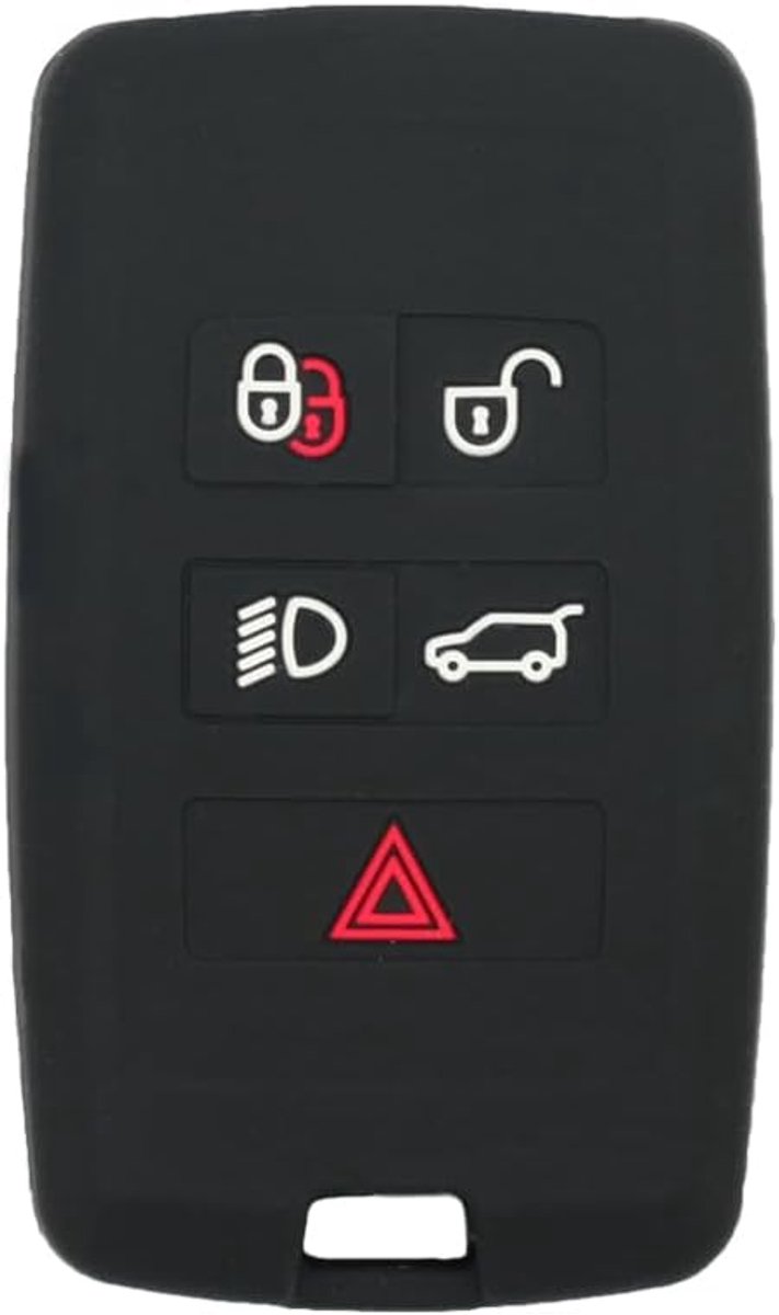 Silicone Case Protector Case Holder Skin Jacket Compatible with LAND ROVER Range Rover Discovery JAGUAR 5 Button Smart - ShopVlot