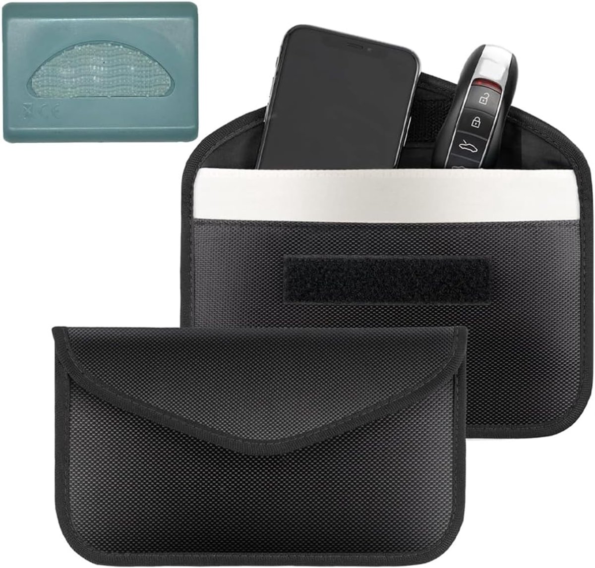 Faraday Cage, 1 Piece Faraday Bag, 20 x 10 cm, for Shielded Telepass, RFID Phone Case, Faraday Keyless Car Key Shield - ShopVlot