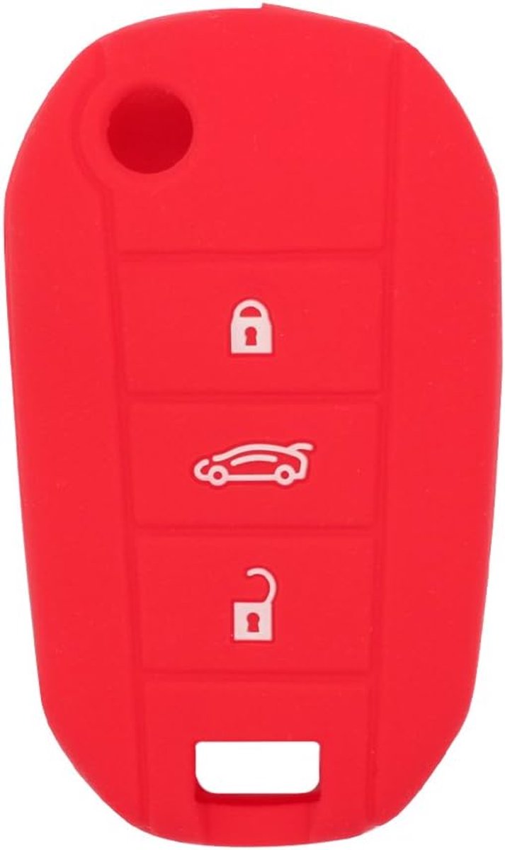 silicone cover for 3 button flipkey remote control CV4300 red - ShopVlot