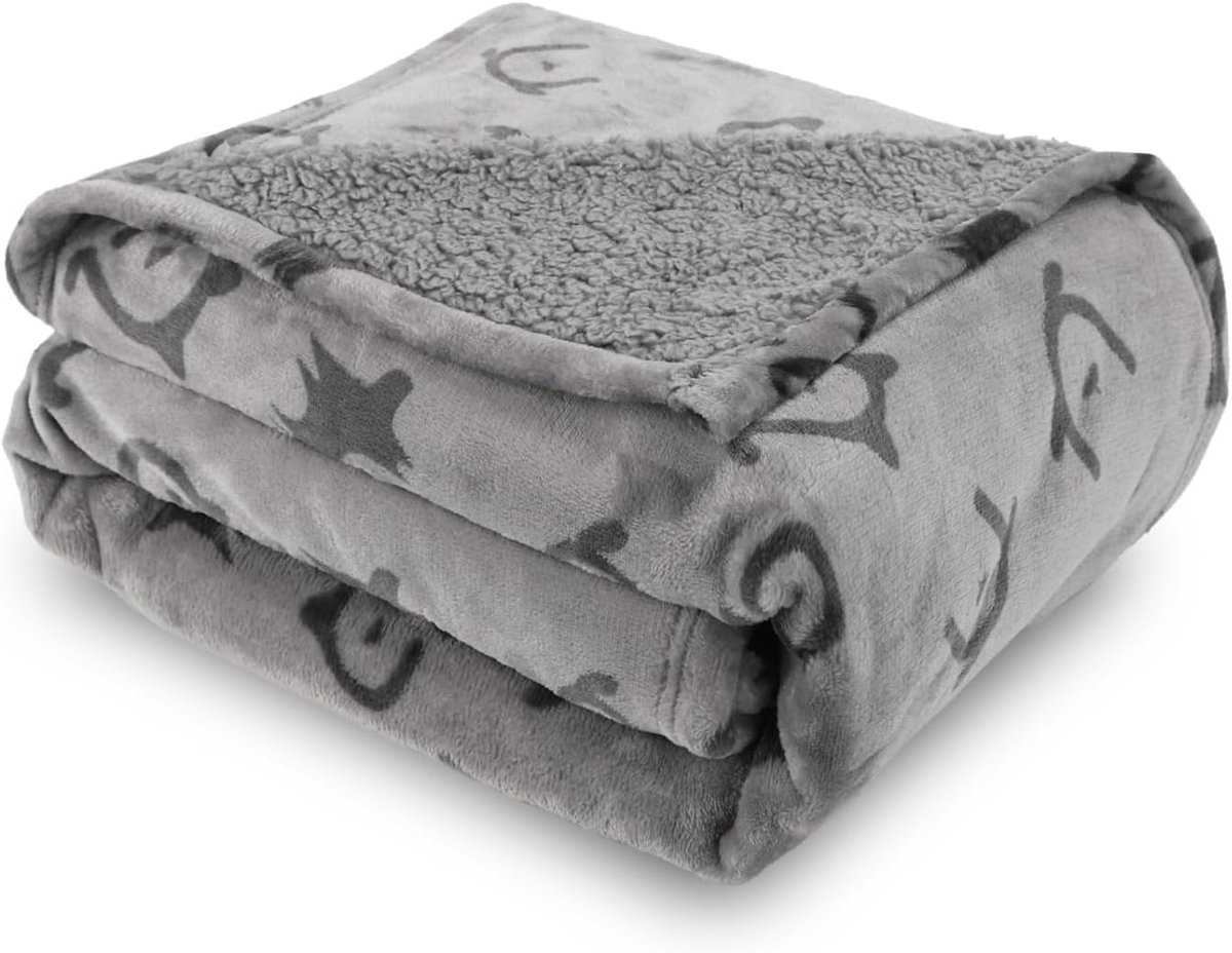 Hondenbeddeken XL 60x50 Inch - Dubbelzijdig Pluche - Waterproof en Lekvrij - Ideaal voor Sofa en Bed - ShopVlot