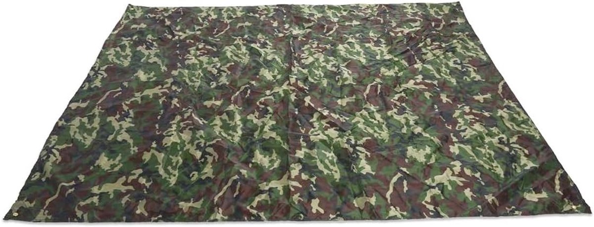 Camping tent tarp 2x2m - camouflage - waterdicht - bescherming tegen zon en regen - ShopVlot