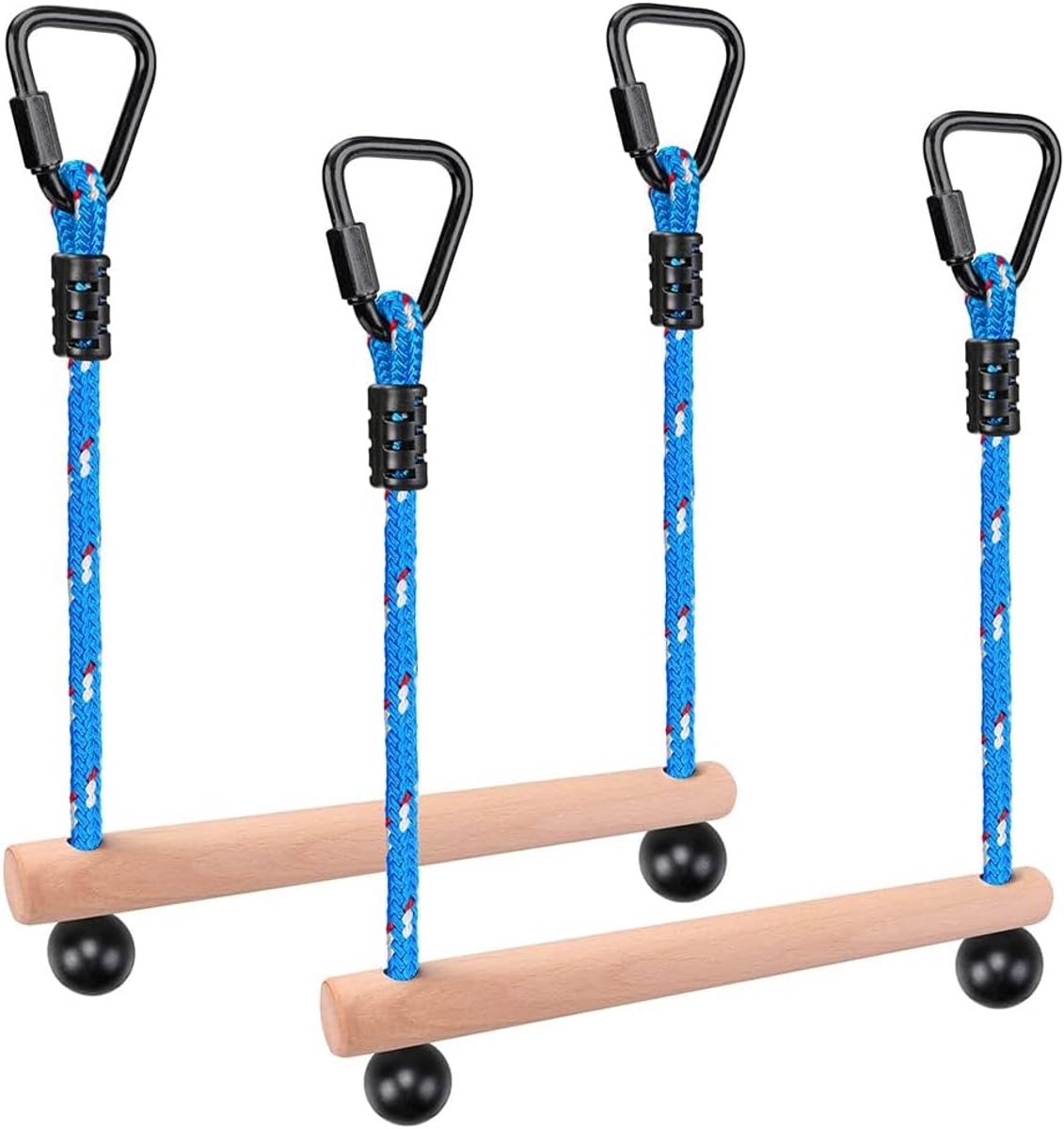 Slackline obstacle course 35 cm - houten monkey bar set - veilig en duurzaam - activiteit voor kinderen - ShopVlot