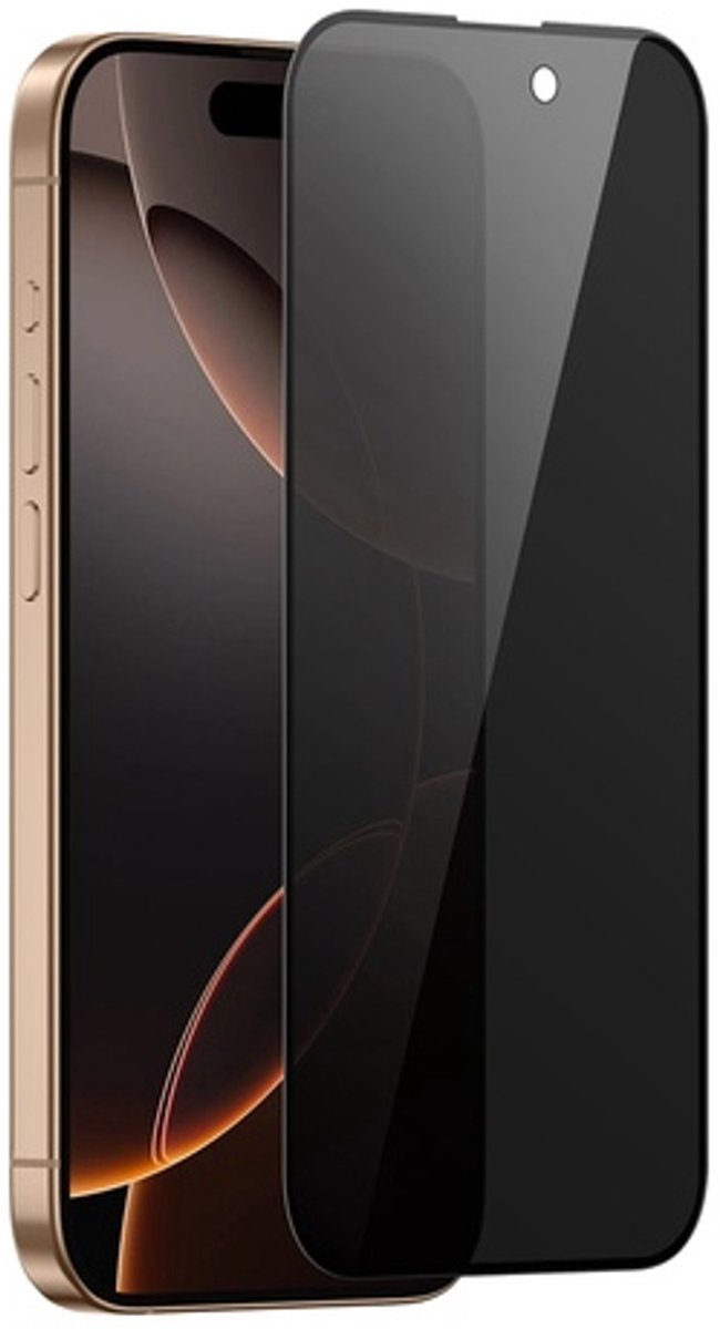 Privacy Screenprotector Geschikt voor Apple iPhone 14 Pro - Extra Sterk - Beschermglas - Gehard Glas - Tempered Glass - Screen Protector