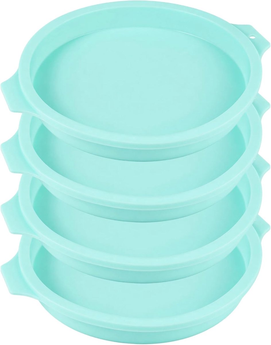 Siliconen taartvorm 20 cm - ronde flexibele bakvorm - antiaanbaklaag - perfect voor mousse en gebak - ShopVlot