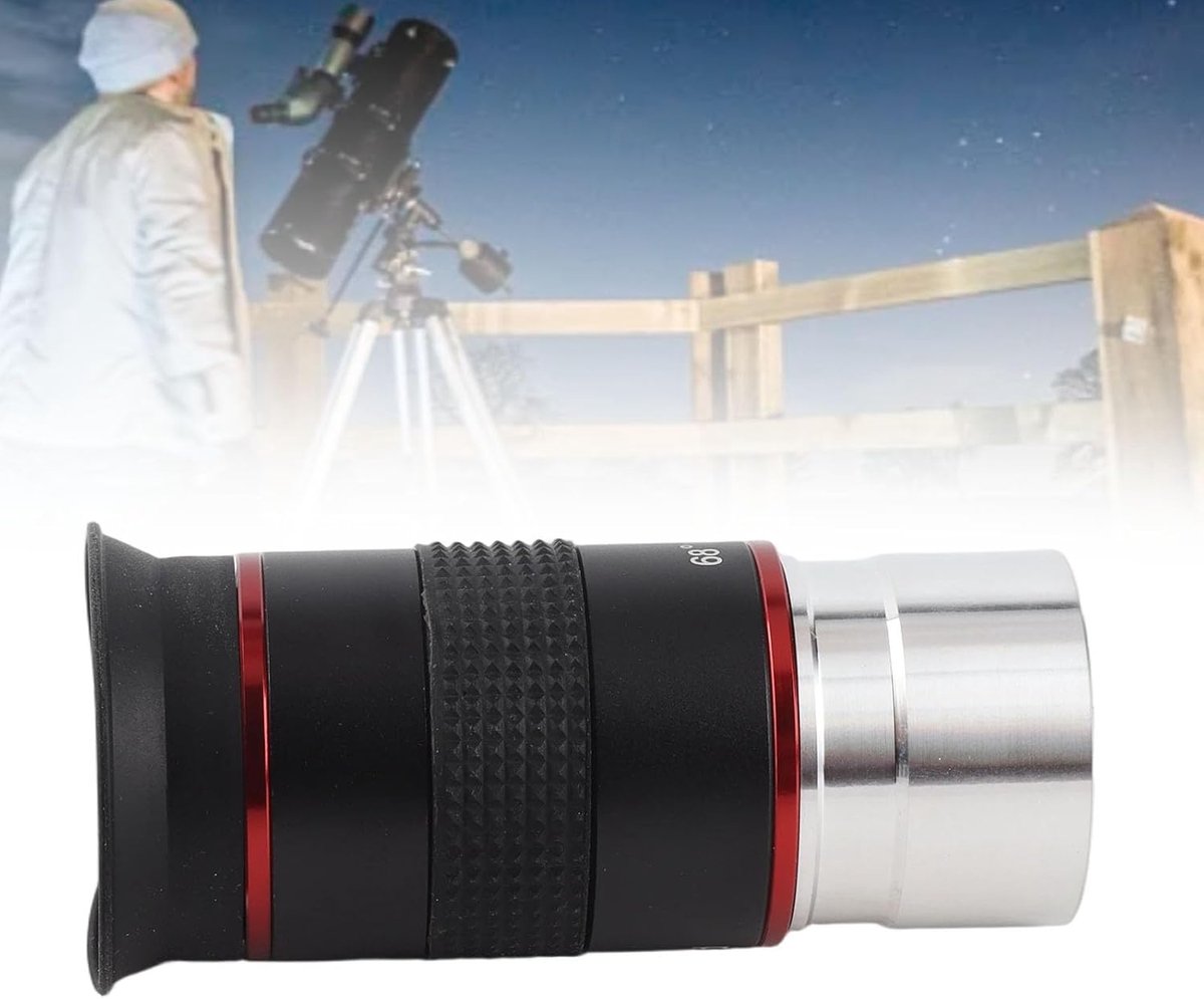 Telescoop oculair 1,25 inch 68 graden - 6mm breedhoek - aluminiumlegering - ideaal voor maanobservatie - ShopVlot
