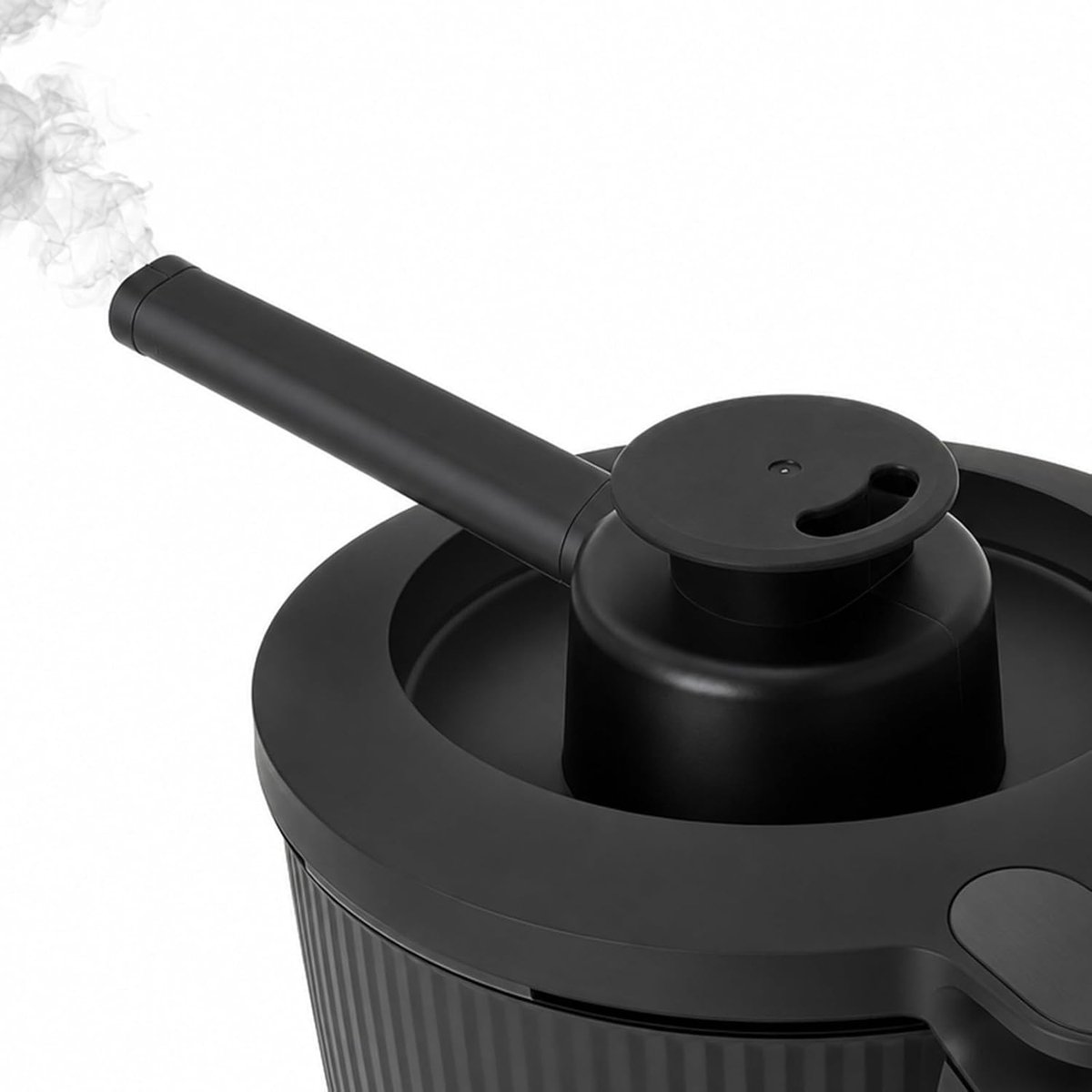 Stoomgeleider voor Thermomix TM7 - 18,7 x 8 x 5,8 cm - zwart - bescherming voor kast en wand - ShopVlot