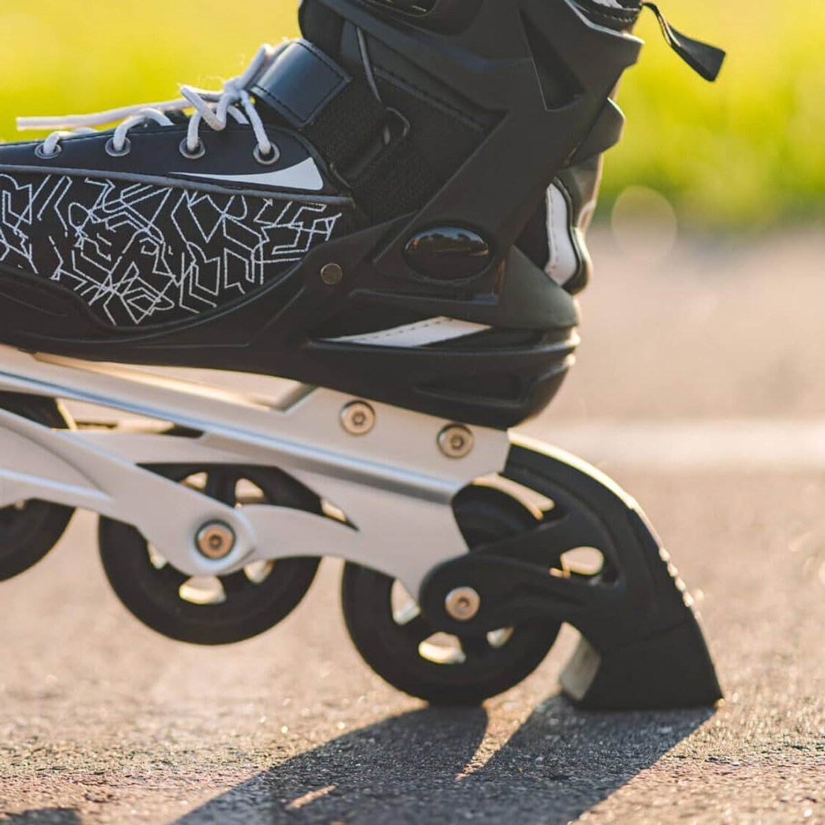 Inline skate remblokjes - set van 4 - TPR rubber - betrouwbare remkracht - vervangingsrem voor inline skates - ShopVlot