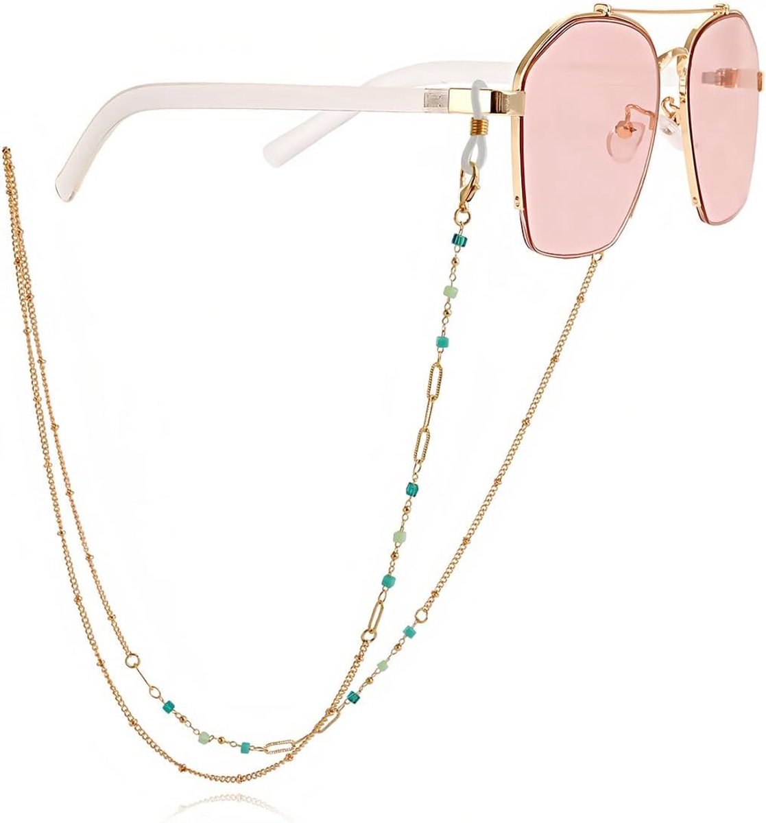 Brilketting voor vrouwen - Stijl 3 - Draagbaar om de nek - Handig voor zonnebril en leesbril - ShopVlot