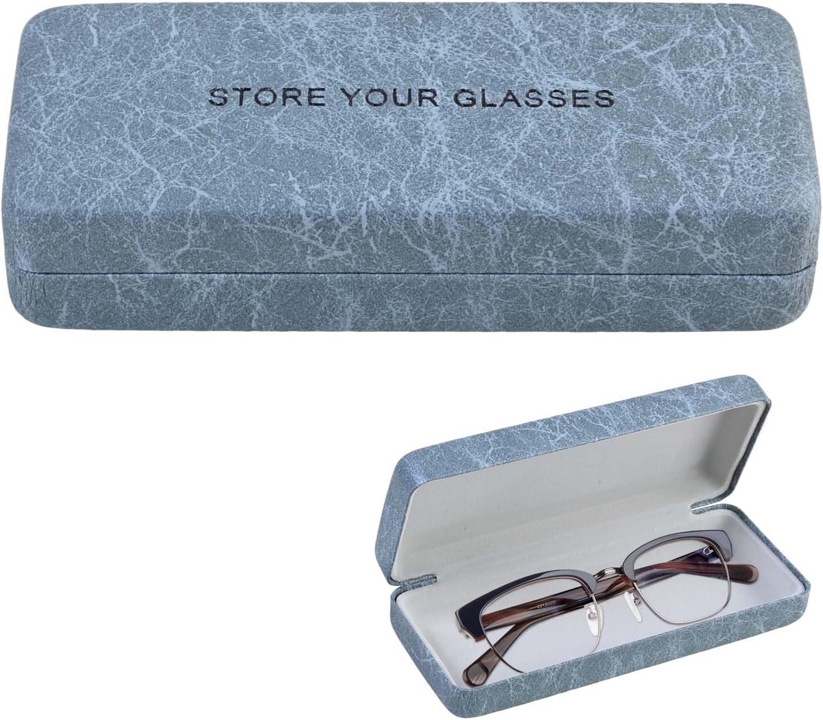 Brilcase hardcase - PU leder - beschermende hoes - ideaal voor zonnebrillen - ShopVlot