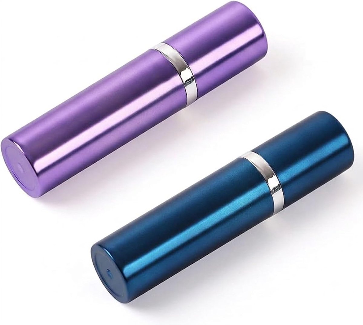 parfumverstuiver 5 ml - navulbaar - donkerblauw en helder paars - ideaal voor onderweg - ShopVlot