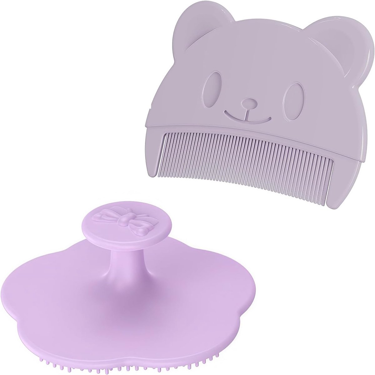 Baby borstels en kam - silicone set - zachte borstel en kam - ideaal voor badtijd - ShopVlot