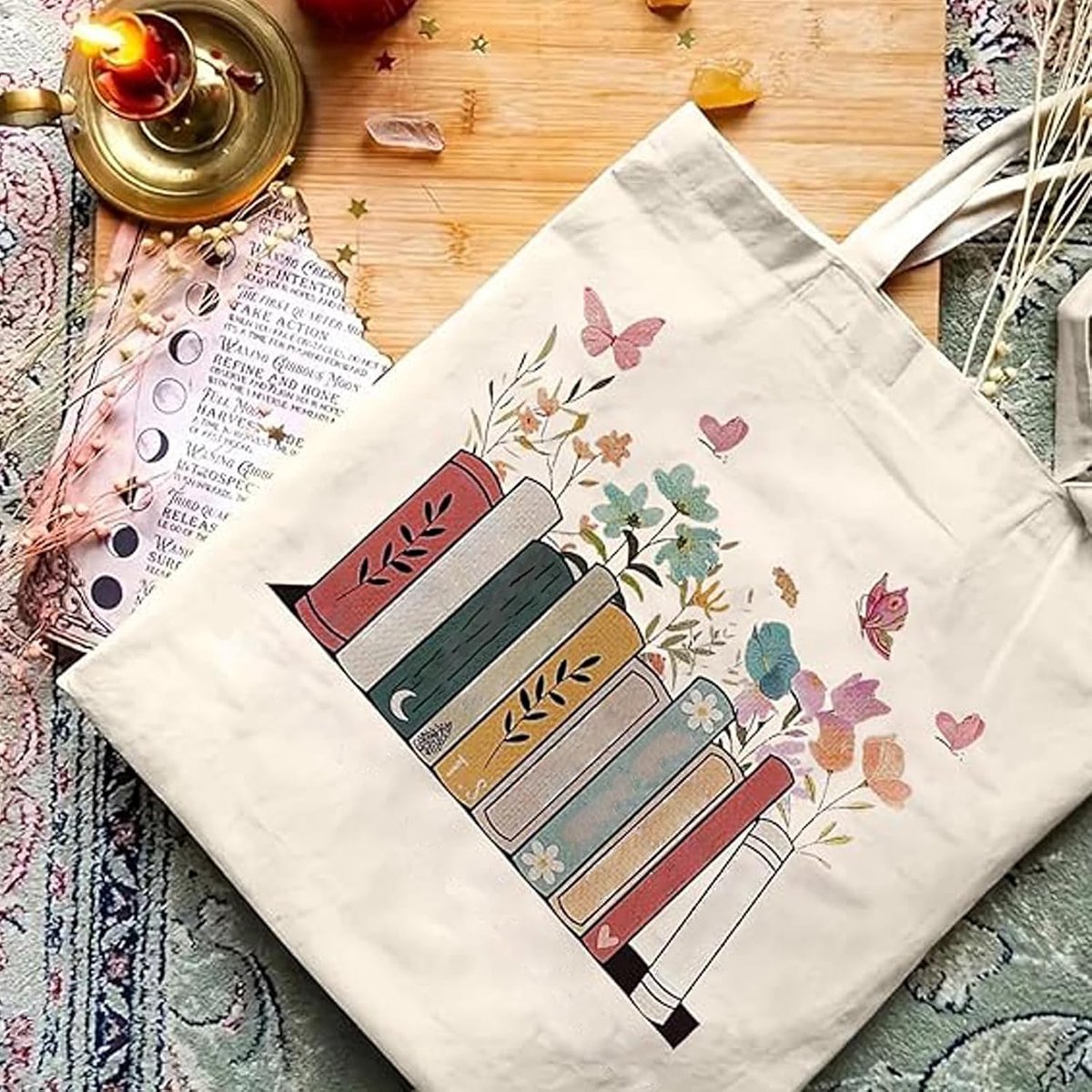 Tote Bag Shopper Bag - Canvas - Herbruikbaar - Voor Shopping - ShopVlot
