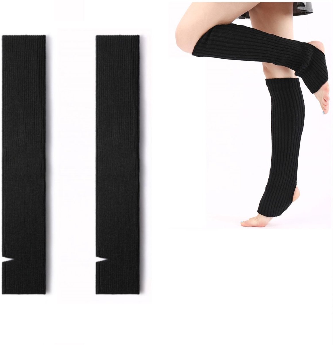 Dailygoods- Knielousen Dames - Thermische Beenwarmers - Overkniekousen - Antislip - Ademend - Rekbaar en Comfortabel