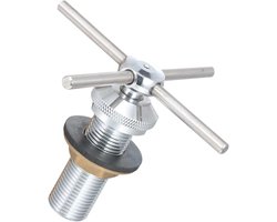 Glazen Waskop - Kopjes Spoeler - Snel Glazen Reinigen - Hogedruk Reiniging - 11.3 cm - Zilver