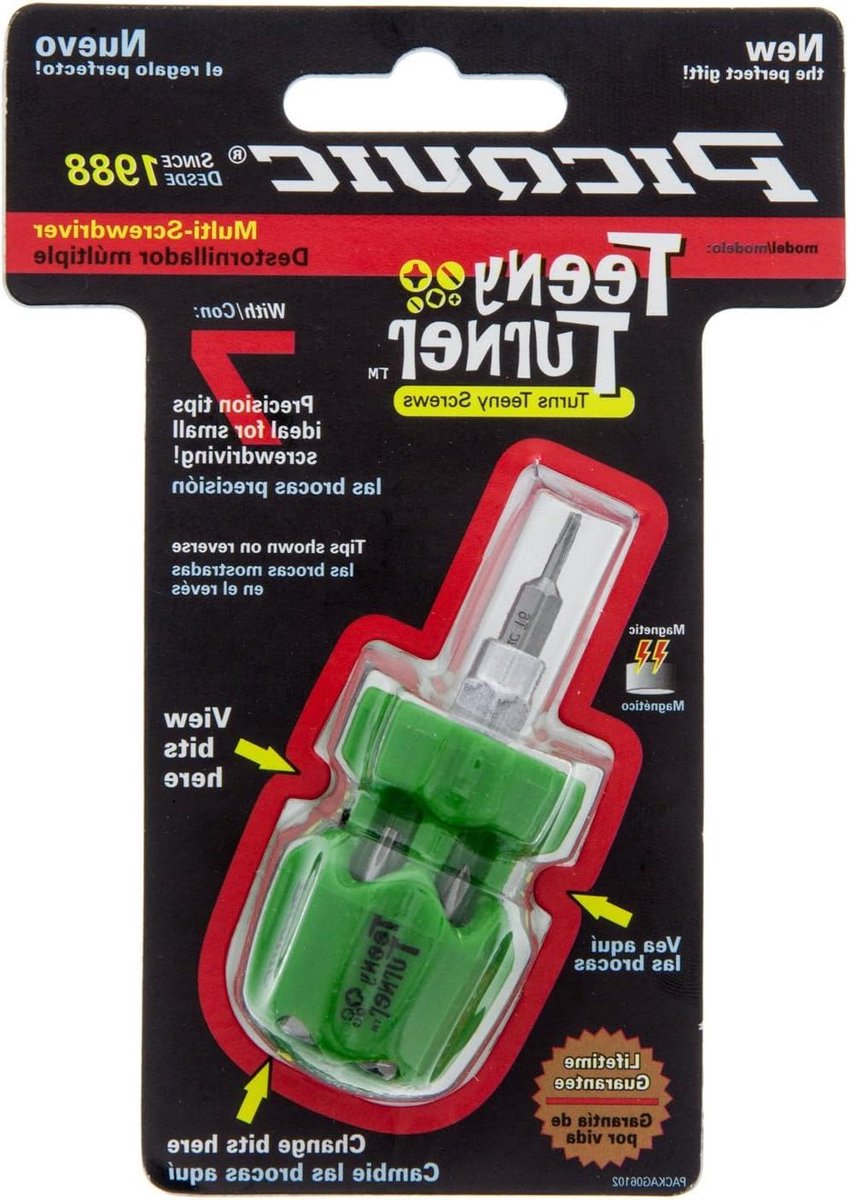 Schroevendraaier Set - Mini Schroevendraaier - Kleine Reparaties - Inclusief 7 Bits - 5 cm - Diverse Kleuren