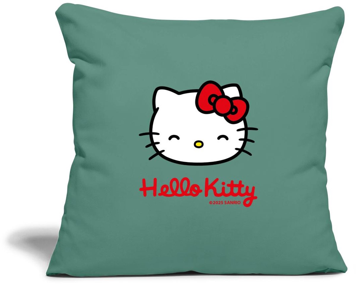 Hello Kitty Lacht Met Hello Kitty-Letters Sierkussenhoes, 45 x 45 cm
