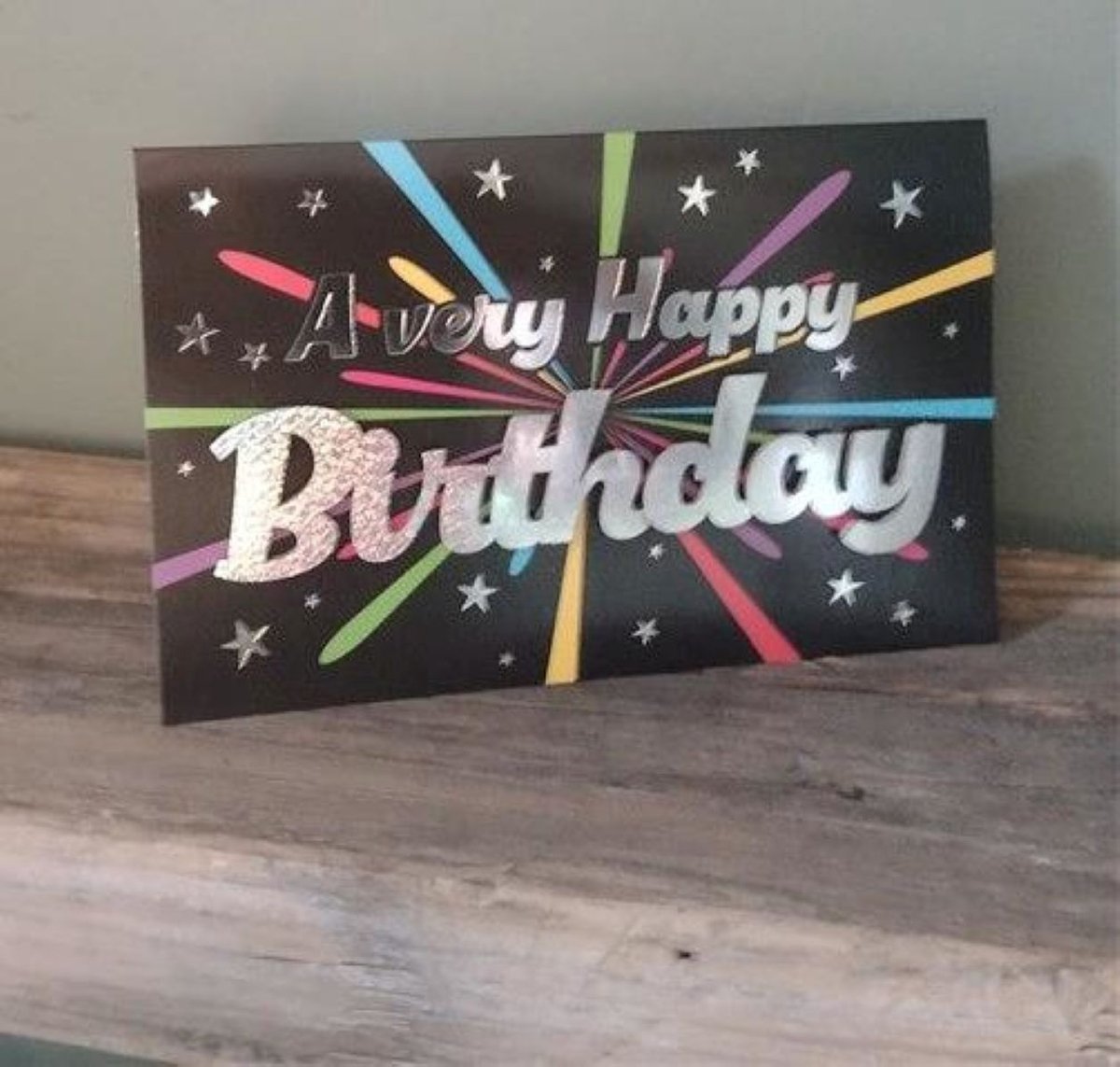 Wenskaart - luxe wenskaart - A very Happy Birthday