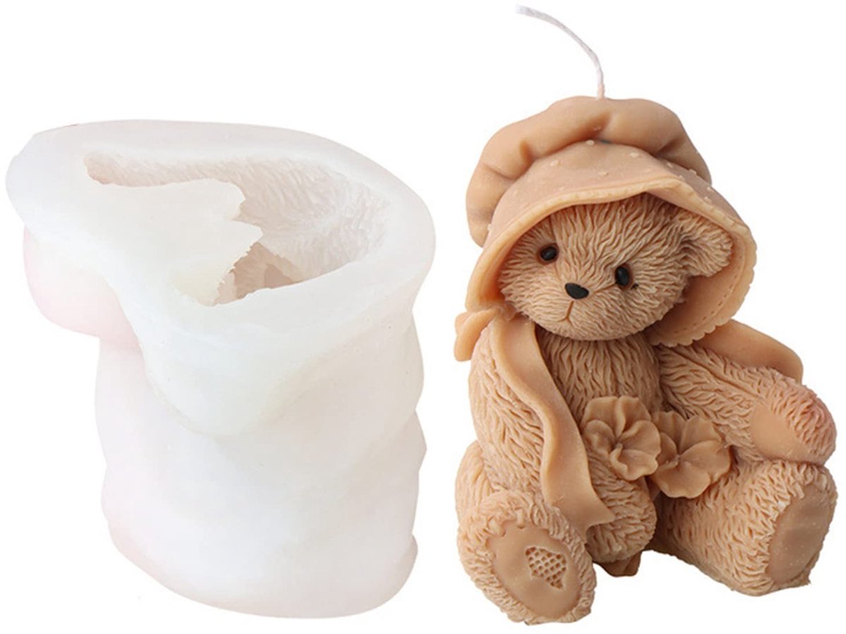 Dailygoods- Siliconen Vorm Dieren 3D - Kattenvorm - Gietvormen - Epoxyhars Vormen - Kaarsen/Vormen - Voedselveilig Materiaal - Temperatuurbeoordeling -40 °C tot +230 °C - Gietvorm