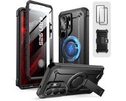 Supcase MagPro hoesje geschikt voor Samsung Galaxy S26 Ultra met screenprotector - Zwart