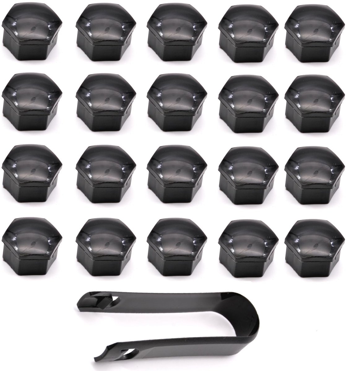 Dailygoods- Wielmoerkap 19 mm - 20 Stuks - Voor Volvo C30/C70/S40/V40/V50 - Onderdeelnummer 31471691 - Directe vervanging - Hoge kwaliteit - Wielmoer