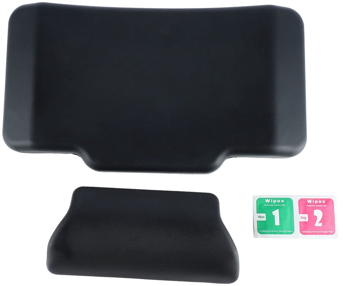 Dailygoods- Rugkussen Schokabsorberend - Rugsteun Motorfiets - PU Lederen Kussen - 30 x 17 x 3 cm - Gemakkelijk te Installeren - Passagiersrugsteun