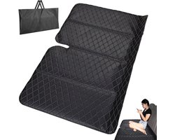 Auto achterbank matras - Opvouwbaar bed - Comfortabel slapen - Niet-opblaasbaar ontwerp - 128 x 80 cm - Zwart