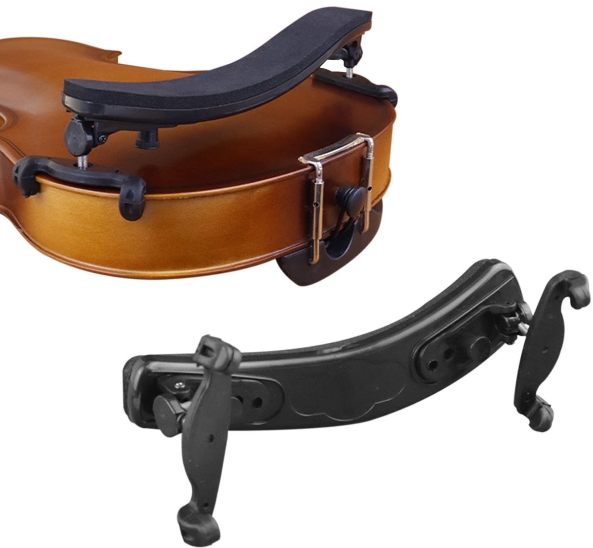 Dailygoods- Vioolschoudersteun Stabiel en Comfortabel - Vioolgeluiddemper - Vioolstandaard - Vioolschouderkussen - Vioolspelaccessoires - Geschikt voor 3/4 en 4/4 violen - Vioolsteun