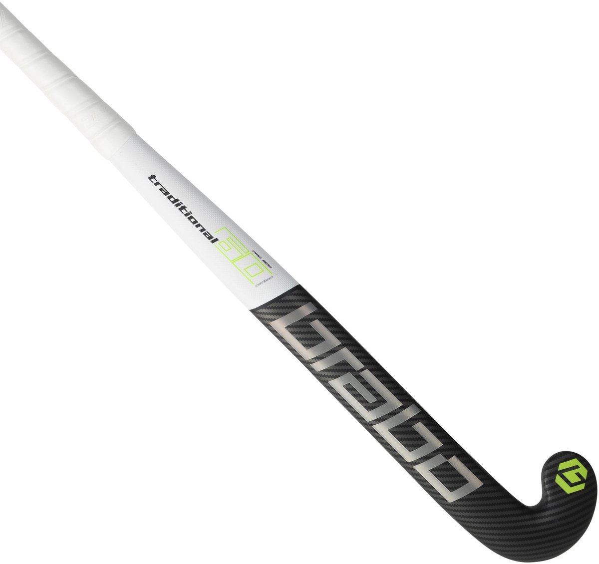 Brabo Traditional Carbon 60 PB Bk/Gn Senior Hockeystick