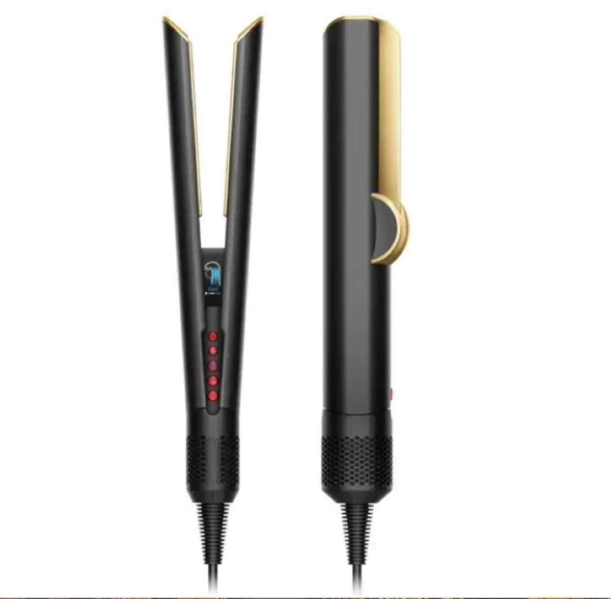 UFTA 2-in-1 Stijltang met Föhn - Negatieve Ionen Haarstyler - Droog & Nat Haar - 180°C Temperatuur - Professioneel - Zwart