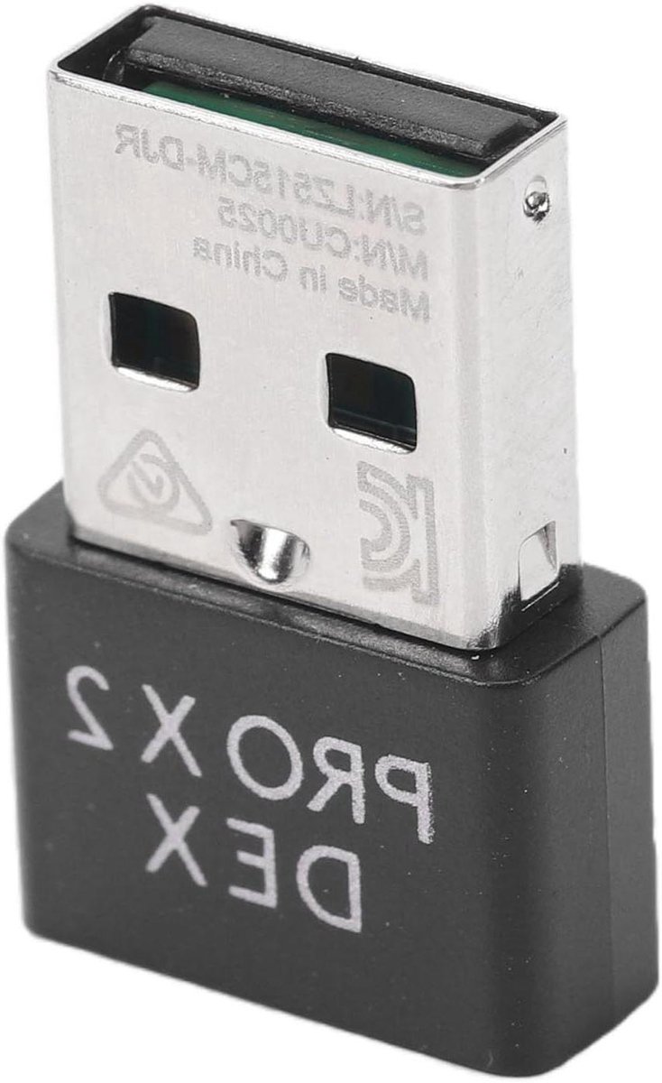 Draadloze Muis Adapter - USB Dongle Ontvanger - Gaming Prestaties - 8000 Hz Hyper Polling - 1 cm - Zwart