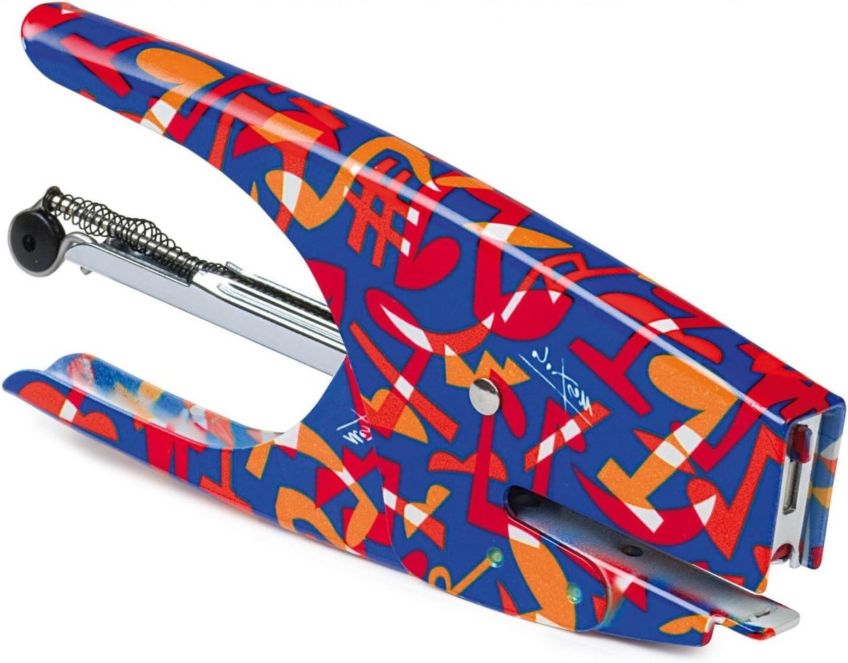 Niettang - Tacker Nietapparaat - Vellen Vastzetten - PopArt Design - 2-15 vel - Multicolor