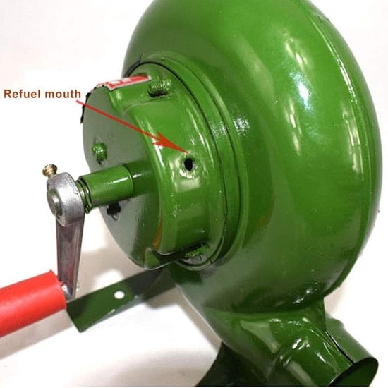 Handaangedreven Smeedmachine - Buiten Koken Ventilator - Vuur Maken - Duurzame Metalen Constructie - 250W - Groen — afbeelding 3
