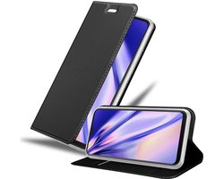 Cadorabo Hoesje geschikt voor Samsung Galaxy M21 / M30s in CLASSY ZWART - Beschermhoes met magnetische sluiting, standfunctie en kaartvakje Book Case Cover Etui