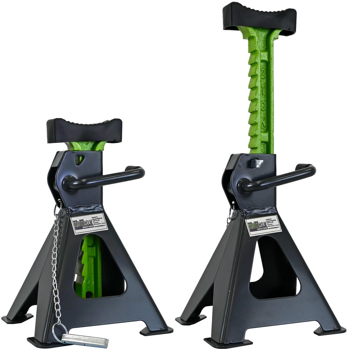 TRUTZHOLM Assteunen Set van 2 - Steunbokken 2 Ton per stuk - Heavy Duty Kriksteunen Auto Werkplaats 280-430mm Verstelbaar