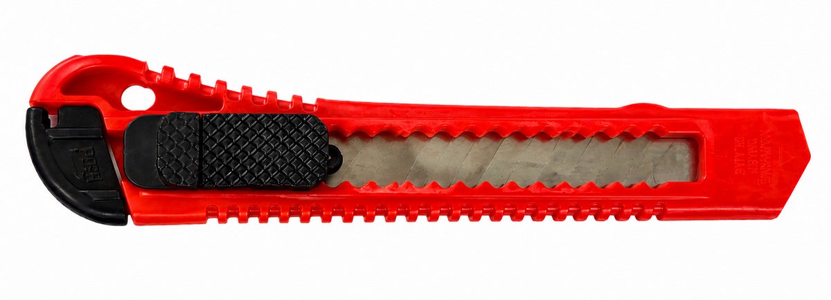 Elektrawebshop Afbreekmes 18mm rood - 213302