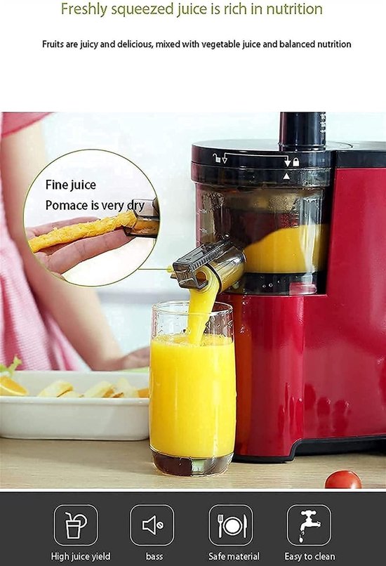 Sapcentrifuge - Koudpers sapmaker - Gezond sap maken - Hoge sapopbrengst - Niet gespecificeerd - Niet gespecificeerd — afbeelding 4