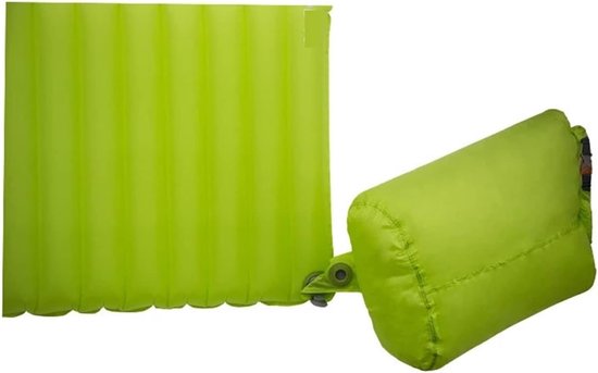 Kampeer Slaapmat - Luchtbed Tent - Buiten Slapen - Ultralicht Opblaasbaar - 60 x 185 cm - Blauw — afbeelding 3