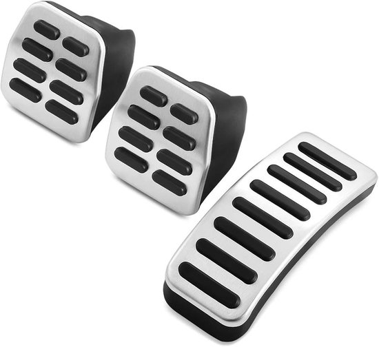 Pedaalhoezen Auto - Pedaal Covers - Verbeter Rijervaring - Antislip Ontwerp - 1 Set - Zilver — afbeelding 2