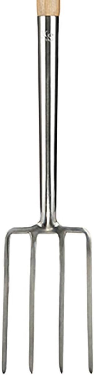 Florixa® Woelvork - Tuinwoeler - Spitvork - Groen - Houtkleur - Zilver - 104cm x 14cm x 8 cm — afbeelding 3