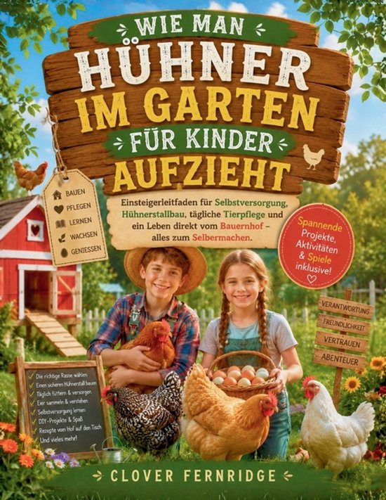 Wie Man Hühner Im Garten Für Kinder Aufzieht - cover