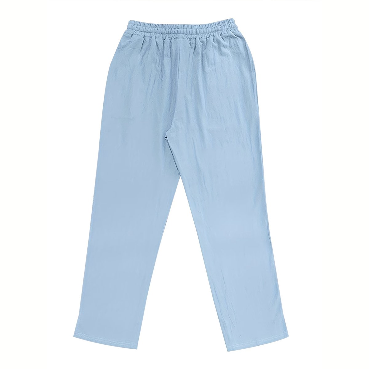Currero Linnen Broek Heren - Zomerbroek - Volwassenen - Lange Broek - Pantalon - Strandbroek - Zomer - Ibiza Stijl - Blauw M