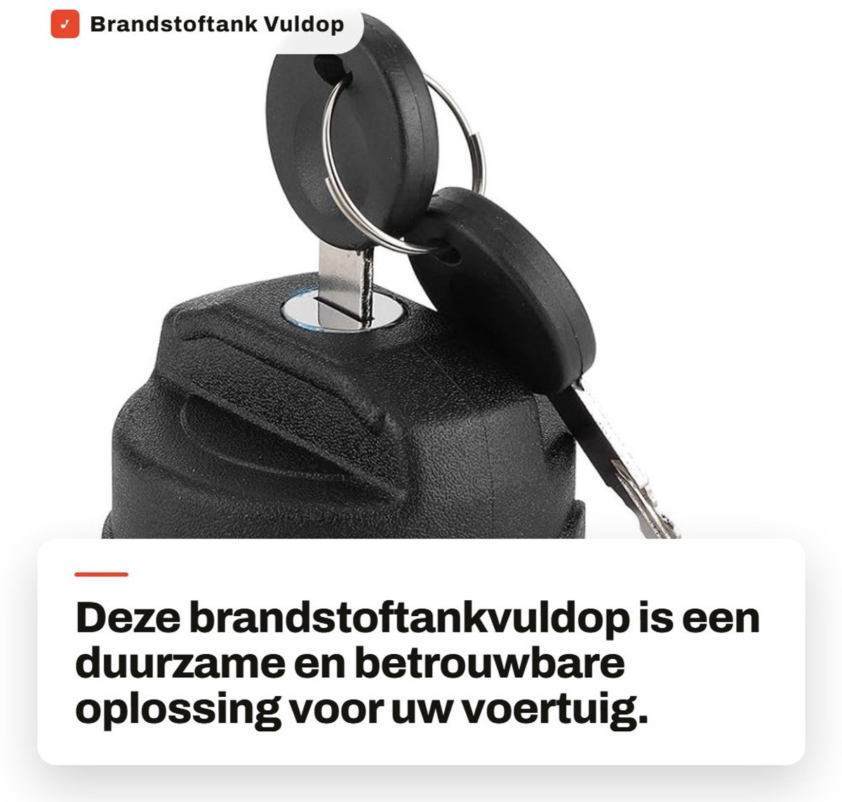 Dailygoods- Tankdop Zwart ABS - Brandstoftankvuldop - Geschikt voor Kever - Duurzaam en corrosiebestendig - Inclusief 2 sleutels - Lichtgewicht en eenvoudig te installeren - Brandstoftankdeksel